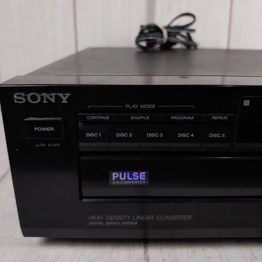 VINTAGE - Sony CDP-C325 5 Disc CD Changer - Carousel CD Player - TESTED WORKING